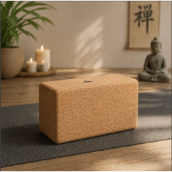 Brique de yoga en liège naturel